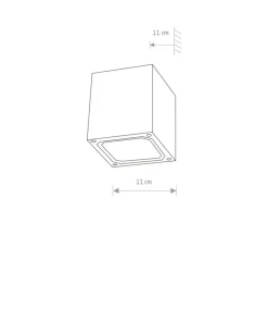 Geometryczna, elewacyjna lampa ścienna 4443 KHUMBU | Kaja Oświetlenie*Sklep Kaja Shop
