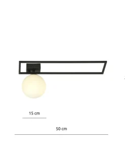 Geometryczna lampa sufitowa z białym kloszem 1130/1B IMAGO | Kaja*Sklep Kaja Sale