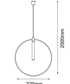 Hot Sklep Kaja Geometryczna lampa wisząca na żarówkę G9 ANT 8290 FARO | Kaja