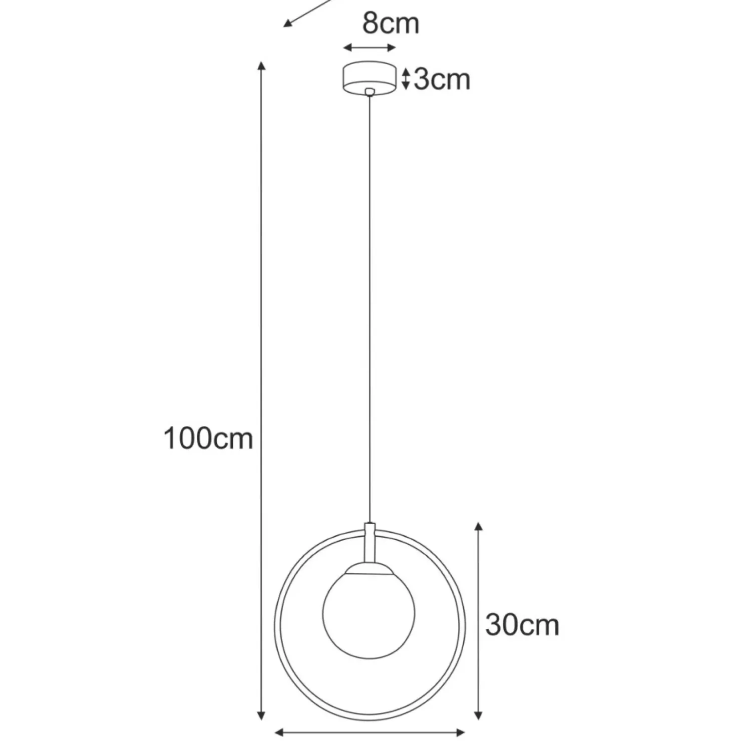 Geometryczna lampa wisząca, regulowana wysokość K-5390 z serii RITUS*Sklep Kaja New