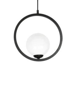 Clearance Sklep Kaja Geometryczna lampa wisząca z białym kloszem MLP5593 BOSTON | Kaja