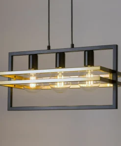 Store Sklep Kaja Geometryczna lampa wisząca nad stół w kuchni SIG 32392 - MERCI CZ/ZŁ