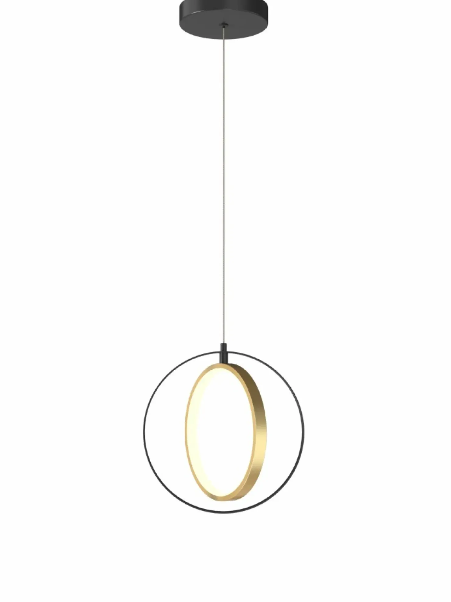 New Sklep Kaja Geometryczna lampa wisząca LED do sypialni WF 6134-0110 VALLA | Kaja