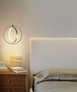 New Sklep Kaja Geometryczna lampa wisząca LED do sypialni WF 6134-0110 VALLA | Kaja