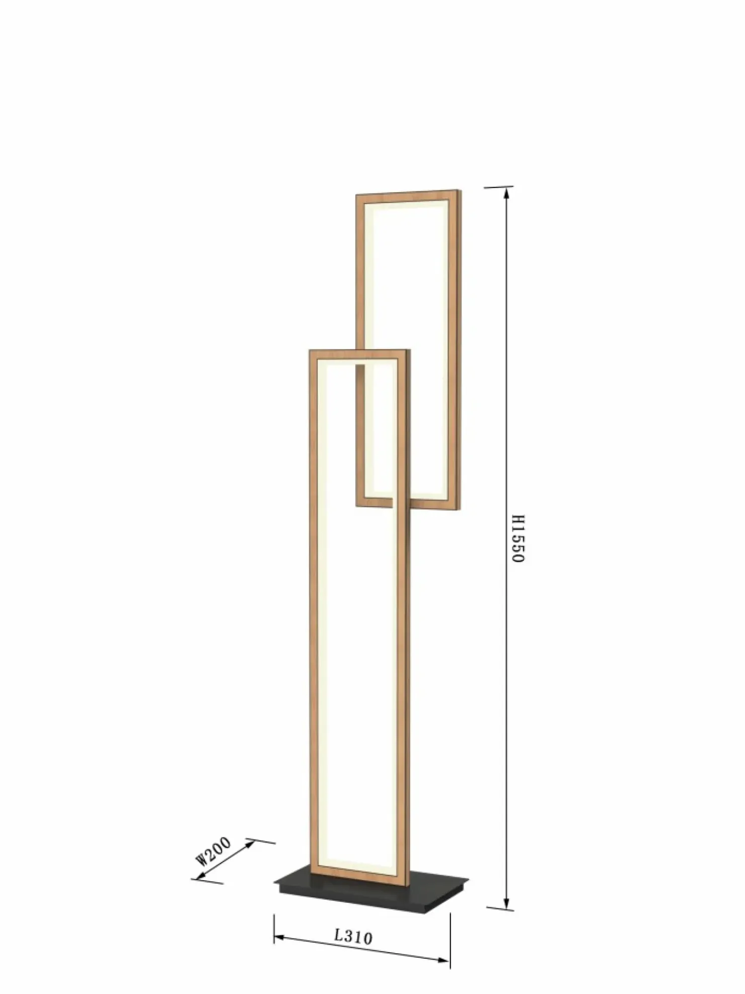 Geometryczna, ledowa lampa stojąca WF 3023-206 PESCARA | Kaja*Sklep Kaja Hot