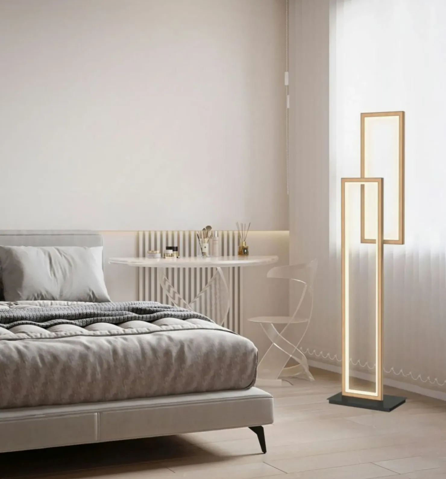 Geometryczna, ledowa lampa stojąca WF 3023-206 PESCARA | Kaja*Sklep Kaja Hot
