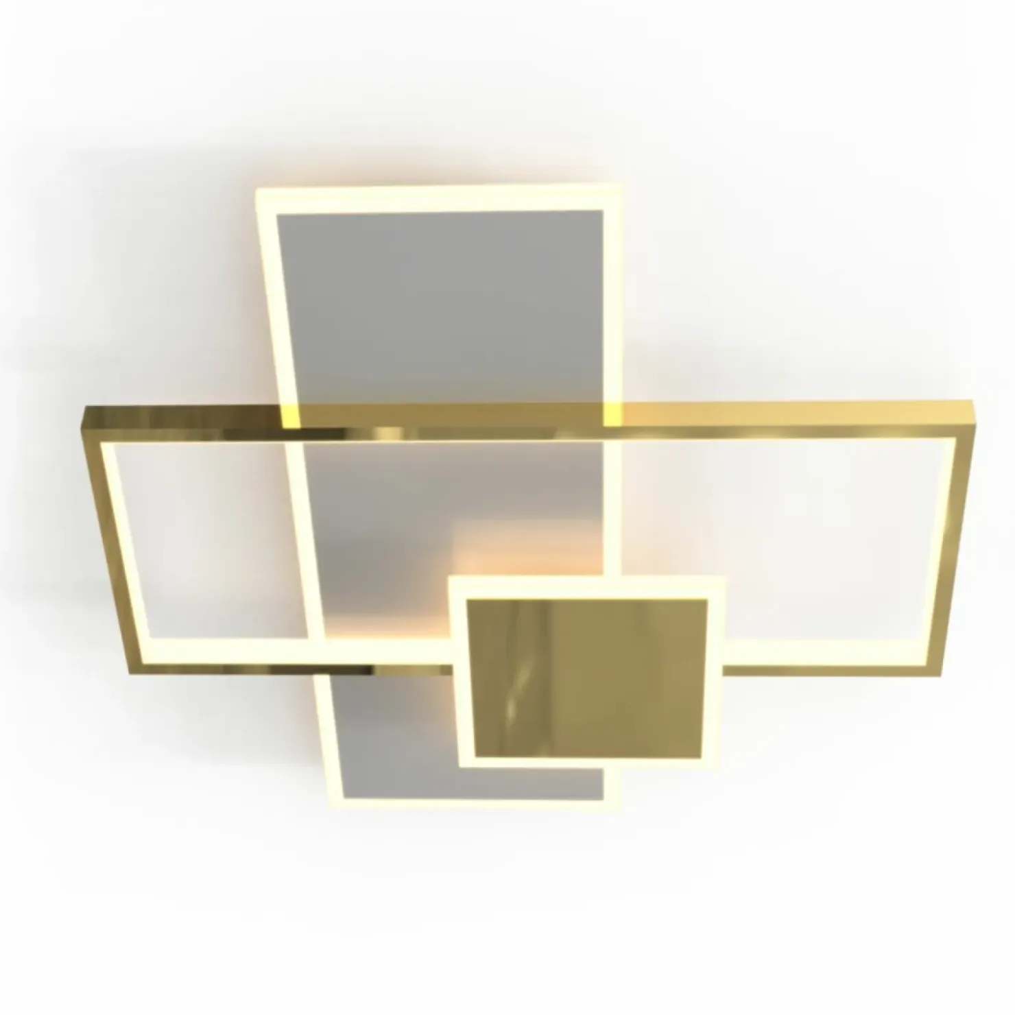 Geometryczna, złota lampa sufitowa LED MX4463-3-3YYCGT SALO | Kaja*Sklep Kaja Shop
