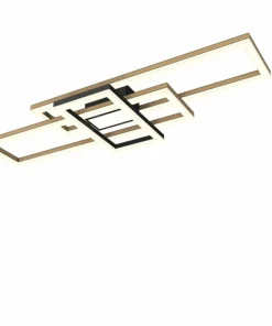 Geometryczny plafon LED w stylu rustykalnym WF 9022-306 MATERA | Kaja*Sklep Kaja New