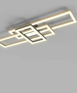 Geometryczny plafon LED w stylu rustykalnym WF 9022-306 MATERA | Kaja*Sklep Kaja New
