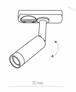 Głowica do szyny 1-fazowej tuba LED TK 4142 TRACER | Kaja Oświetlenie*Sklep Kaja Sale