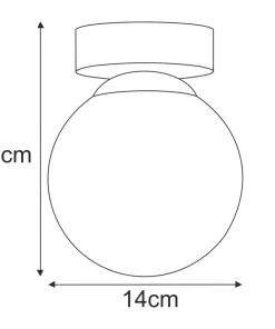 Grafitowa lampa sufitowa, klosz o średnicy 14cm K-5363 z serii MEGAN*Sklep Kaja Best