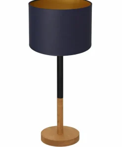 Granatowo-brązowa lampka stołowa, nocna LX 3828 z serii TABLE LAMPS*Sklep Kaja Online