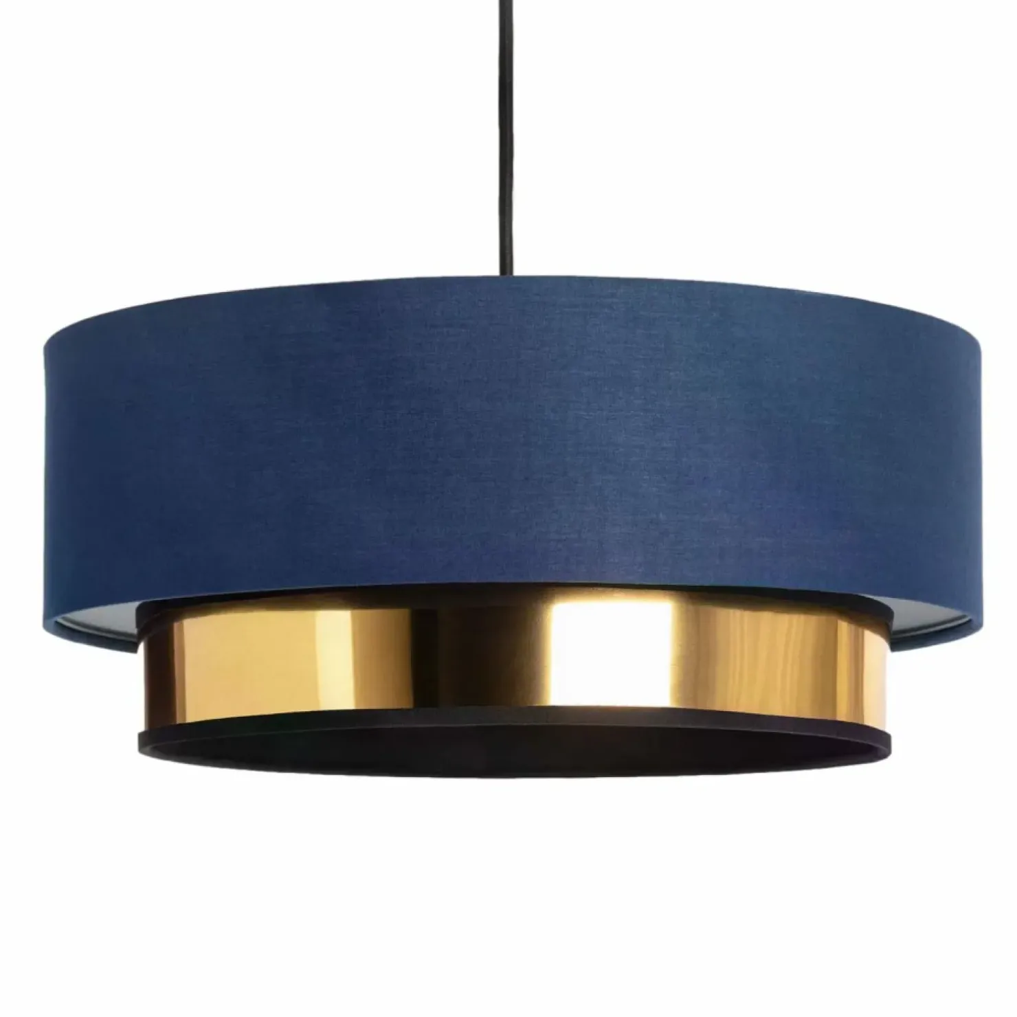 Flash Sale Sklep Kaja Granatowo-złota lampa wisząca do sypialni ABR-LWT-E27 TESUTTO | Kaja