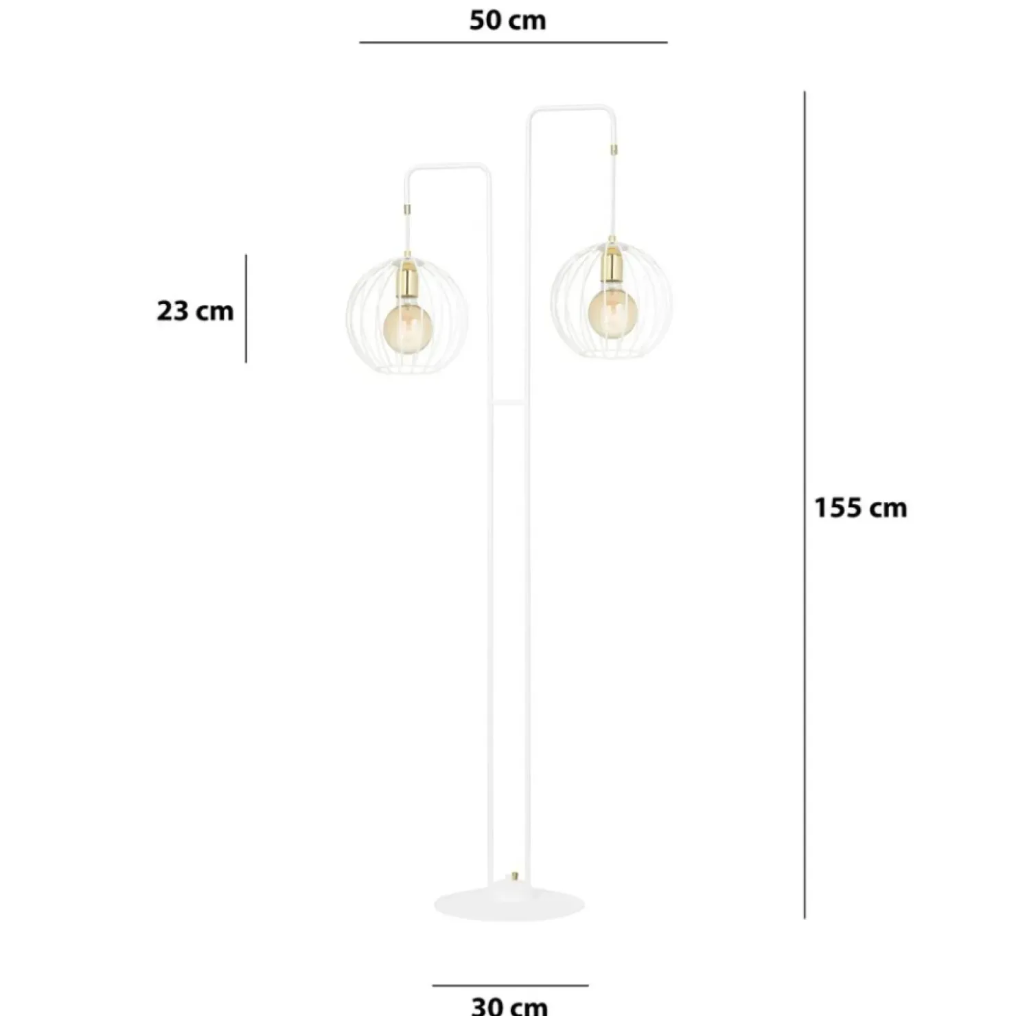 Gustowna lampa podłogowa na dwie żarówki 145/LP2 | Kaja Oświetlenie*Sklep Kaja Hot