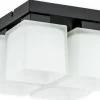 Gustowna lampa sufitowa z kloszami O2975 P4 CZA + BIA | Kaja*Sklep Kaja Online