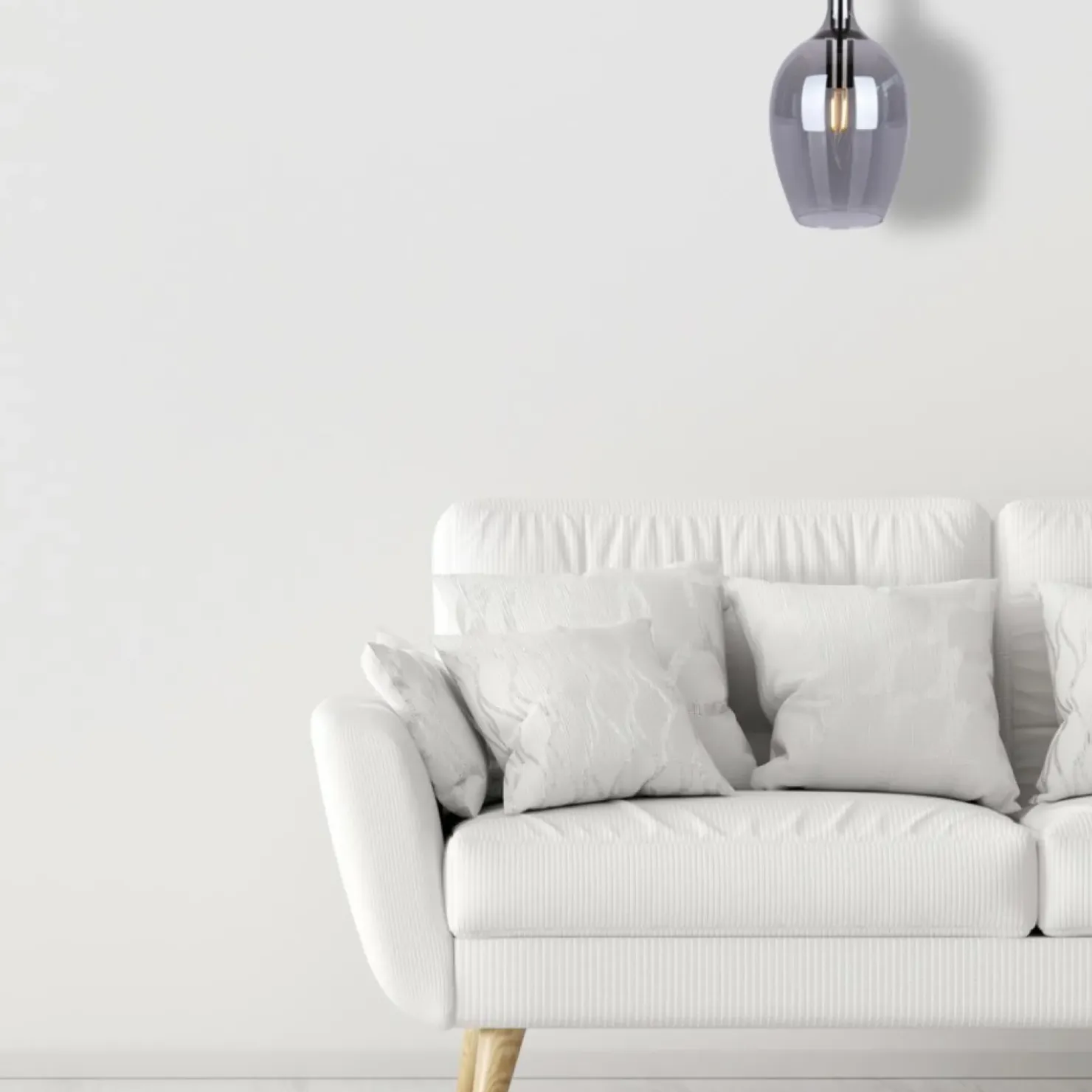 Best Sale Sklep Kaja Gustowna lampa wisząca z grafitowym kloszem ML8813 z serii LUGANO | Kaja Oświetl