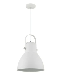 Store Sklep Kaja Industrialna, biała lampa wisząca do kuchni A8015-SWH KAIROS | Kaja
