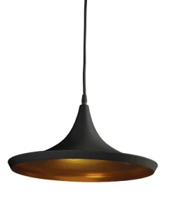 Store Sklep Kaja Industrialna czarno-złota lampa wisząca do kuchni AZ1407 CHINK | Kaja