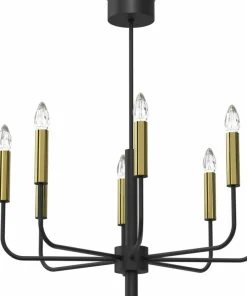 Industrialna, czarno-złota lampa wisząca LX 4280 AKASYA | Kaja*Sklep Kaja New