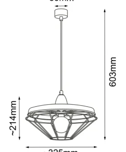 Online Sklep Kaja Industrialna lampa wisząca do kuchni ANT 5013 ALKABA | Kaja