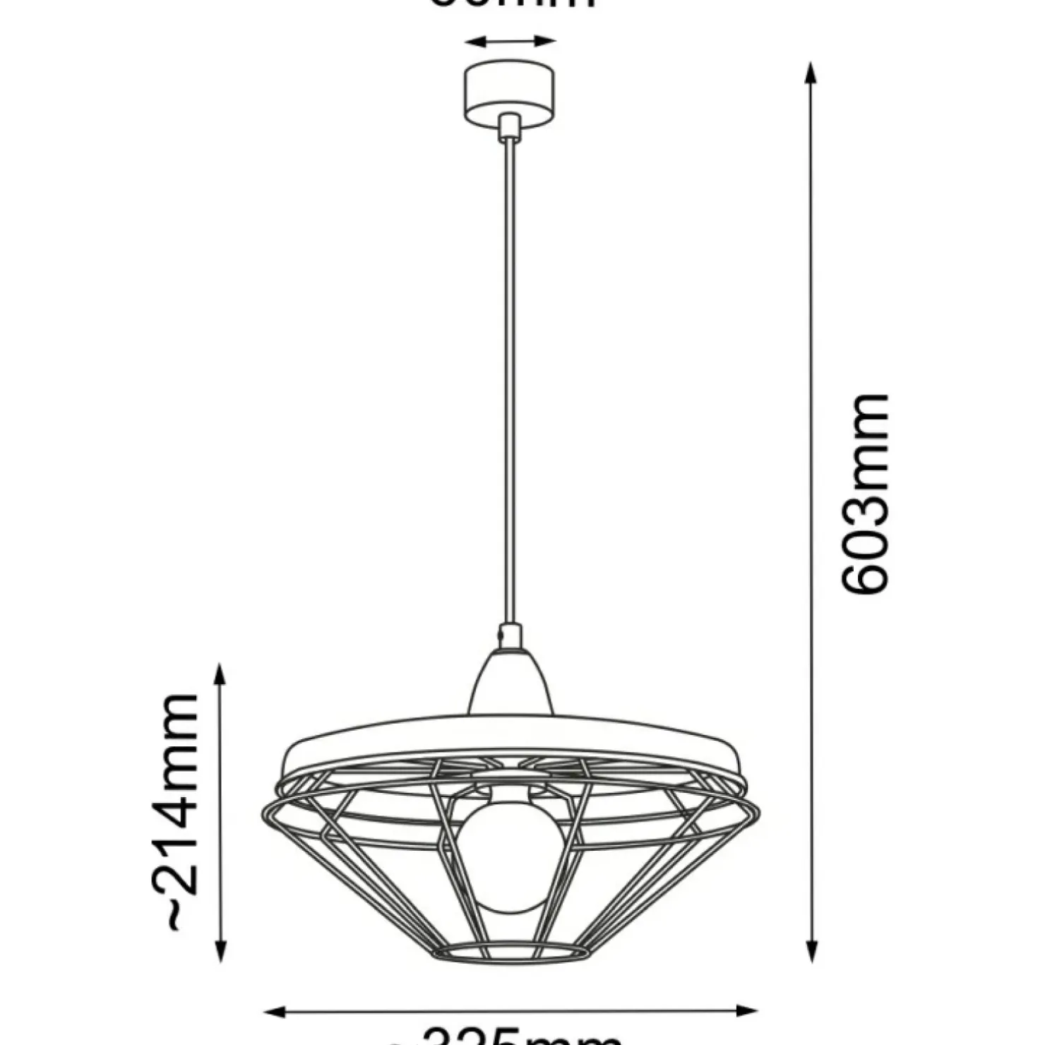 Online Sklep Kaja Industrialna lampa wisząca do kuchni ANT 5013 ALKABA | Kaja