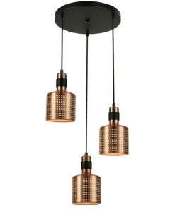 Cheap Sklep Kaja Industrialna lampa wisząca PND-2439-3-COP RESTENZA | Kaja Oświetlenie miedziany