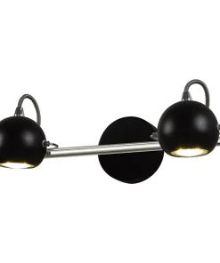 Industrialny kinkiet do łazienki K-8002/2 BK SALVA BLACK | Kaja*Sklep Kaja Cheap