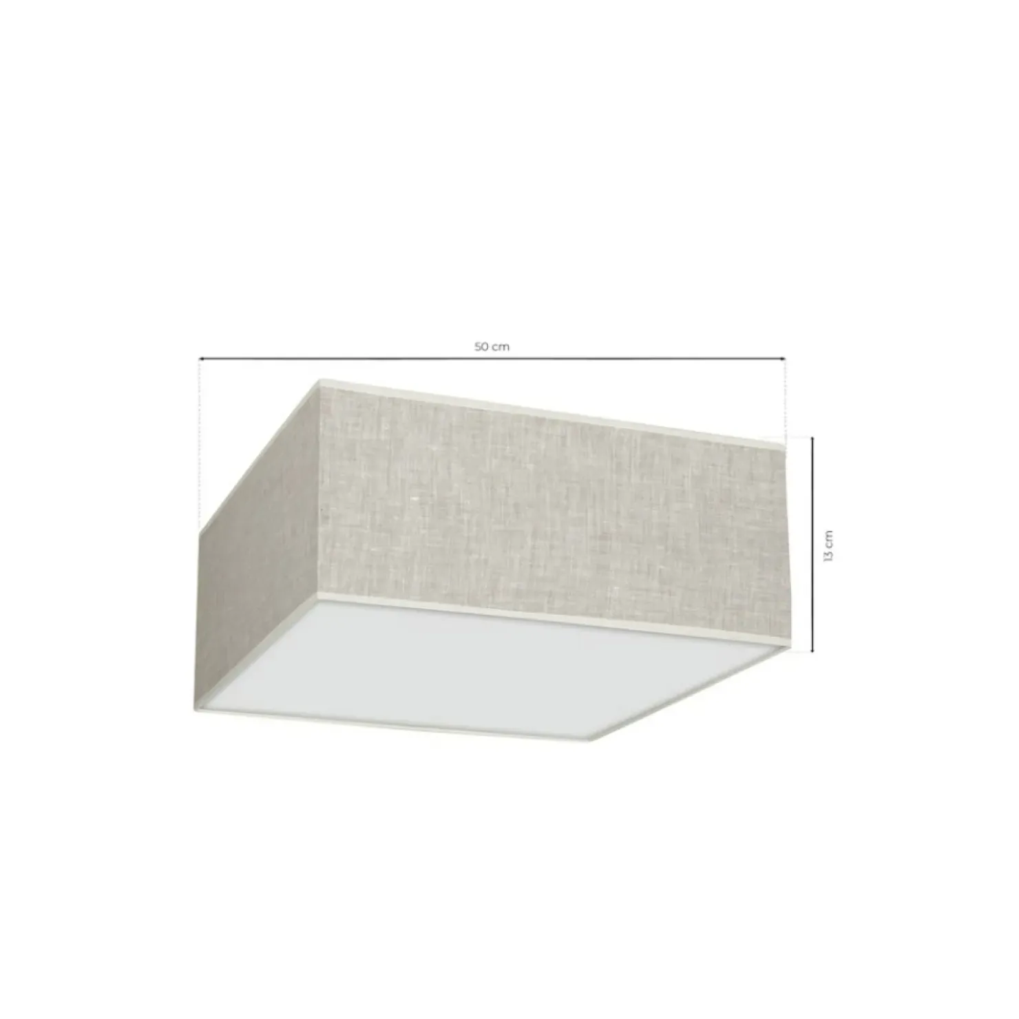 Jasny plafon, lampa sufitowa, kształt kwadratu MLP7496 z serii LINO | Kaja Oświe*Sklep Kaja Cheap