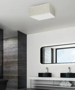 Jasny plafon, lampa sufitowa, kształt kwadratu MLP7496 z serii LINO | Kaja Oświe*Sklep Kaja Cheap