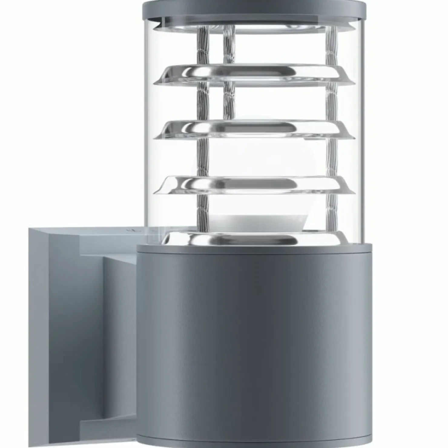 Jednokierunkowa, szara lampa ścienna na taras O576WL-01GR serii BRONX*Sklep Kaja Outlet