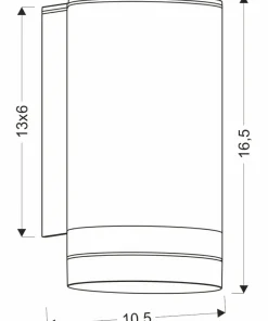 Jednostronna lampa ścienna na elewację 21-32393 SENECIO | Kaja*Sklep Kaja Store