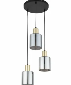 Flash Sale Sklep Kaja Kaskada lustrzanych kloszy na czarnych zwisach TK 6663 SIERRA GOLD