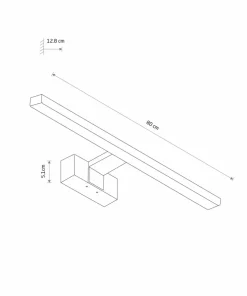 Kinkiet łazienkowy listwa 80cm LED 15W 3000K 10667 CEZANNE LED | Kaja*Sklep Kaja Clearance