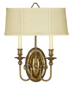 Kinkiet ścienny z abażurem HK-CAMBRIDGE2-B z serii CAMBRIDGE*Sklep Kaja Outlet