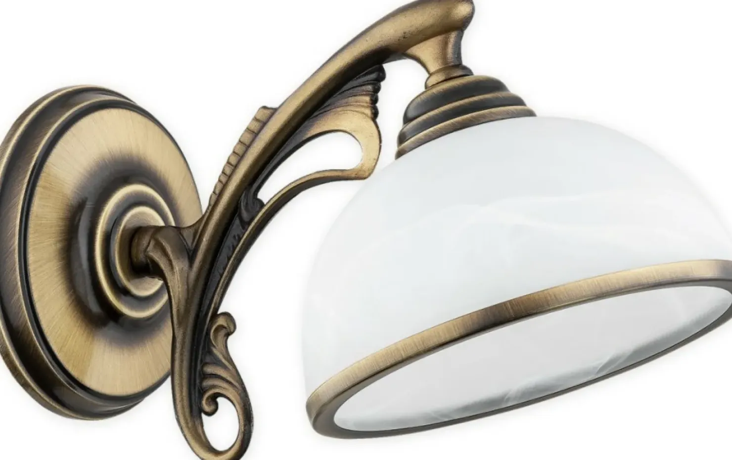 Kinkiet ścienny z oprawą w kolorze patyny O3160 K1 PAT z serii HERMES*Sklep Kaja Best Sale
