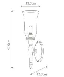 Kinkiet idealny do korytarza BATH-DRYDEN2-PC z serii DRYDEN*Sklep Kaja Online