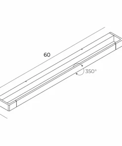 Kinkiet LED 60cm do łazienki nad lustro MX W0309 FLINK | Kaja*Sklep Kaja Hot