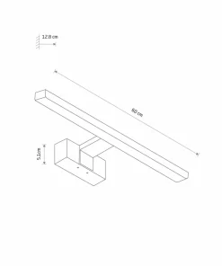 Kinkiet LED do łazienki 60cm LED 12W 3000K 10666 CEZANNE LED | Kaja*Sklep Kaja Best Sale