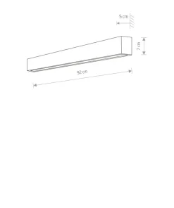 Kinkiet o szerokości 92cm, kolor 7594 | Kaja Oświetlenie*Sklep Kaja New