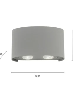 Kinkiet ogrodowy, 4 źródła LED 9487-21 z serii CARLO | Kaja*Sklep Kaja Cheap