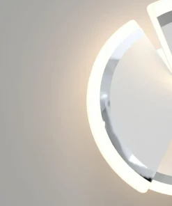 Kinkiet srebrna tarcza LED do sypialni WF 9036-108S TRAPANI | Kaja*Sklep Kaja Outlet