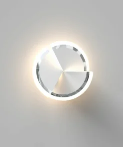Kinkiet srebrna tarcza LED do sypialni WF 9036-108S TRAPANI | Kaja*Sklep Kaja Outlet