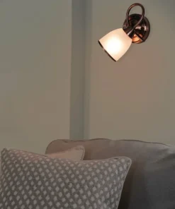 Kinkiet w eleganckim stylu K-JSL-8090/1W AB SAMIRA | Kaja Oświetlenie*Sklep Kaja Online