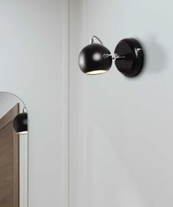 Kinkiet w kształcie kuli K-8002/1 BK SALVA BLACK | Kaja Oświetlenie*Sklep Kaja Flash Sale