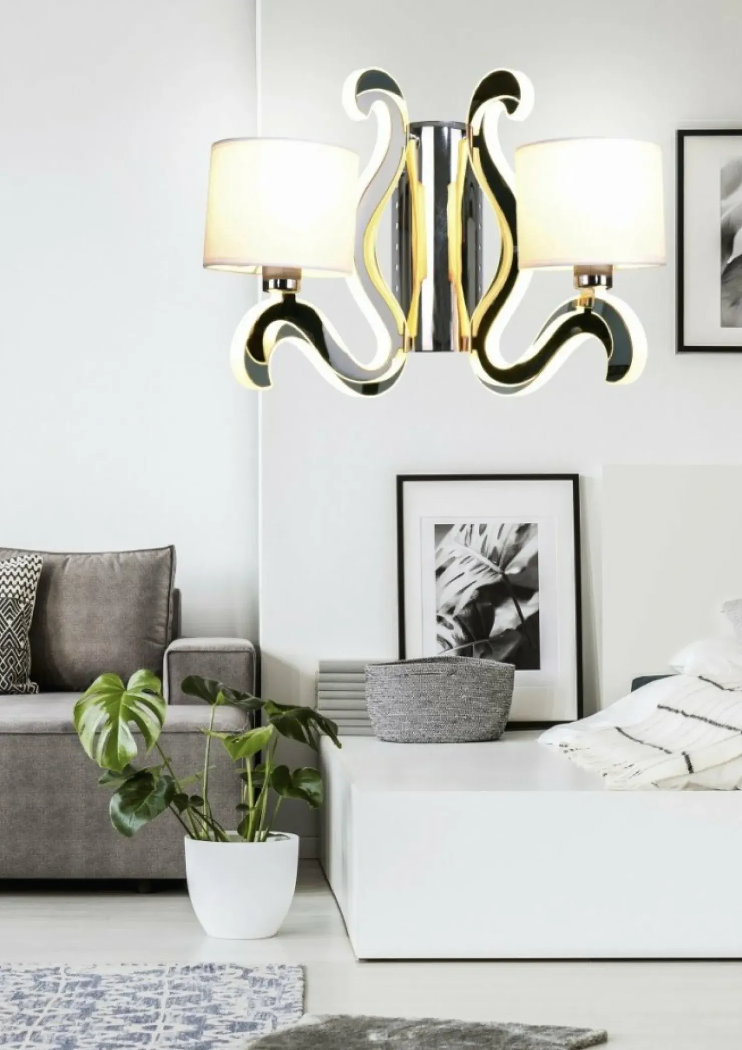 Kinkiet z ramionami LED i abażurami 22-33871 AMBROSIA | Kaja*Sklep Kaja Online