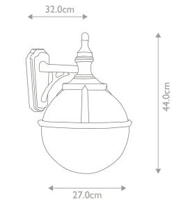 Kinkiet zewnętrzny, lampa z kloszem GLENBEIGH-WALL z serii GLENBEIGH*Sklep Kaja Sale