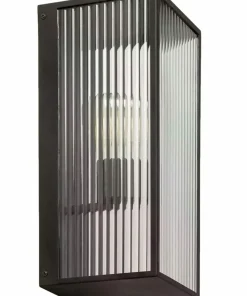 Kinkiet zewnętrzny ryflowane szkło ABR-KZM-E27 GARDENA MODERNO | Kaja*Sklep Kaja Flash Sale