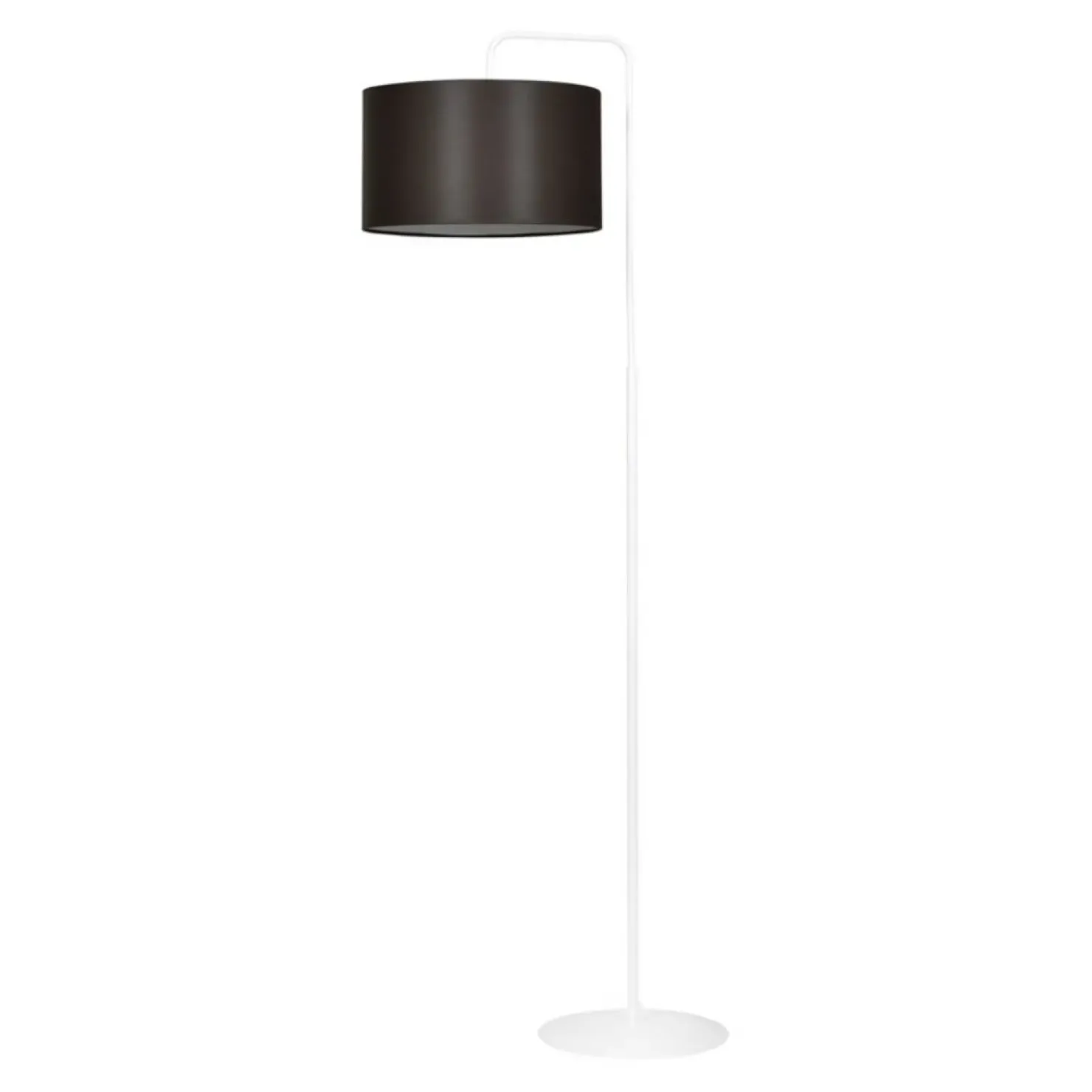 Klasyczna, biała lampa podłogowa z abażurem 574/1 TRAPO | Kaja*Sklep Kaja Fashion