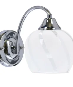 Klasyczna lampa ścienna, srebrny kinkiet 21-09449 PREGO | Kaja*Sklep Kaja New