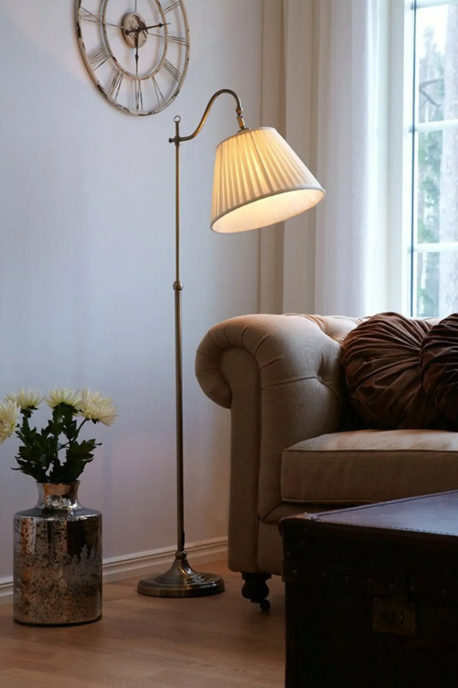 Klasyczna lampa podłogowa idealna do salonu 105921 | Kaja Oświetlenie*Sklep Kaja New